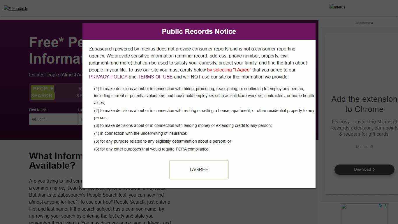 Free* People Search Engine - Search By Name & Phone Number ZabaSearch