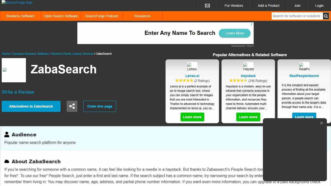 ZabaSearch Reviews in 2026